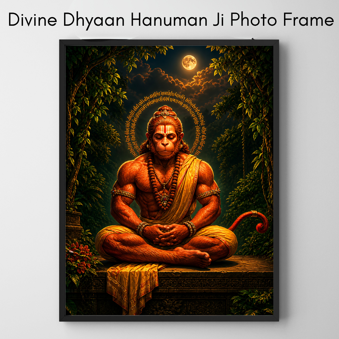 Divine Dhyaab Hanuman Ji Photo Frame