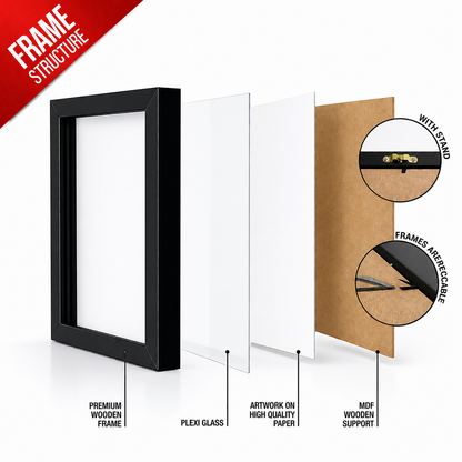 Turn Your Photo into Custom Cartoon Art Frame  | Personalized Gift for Loved Ones